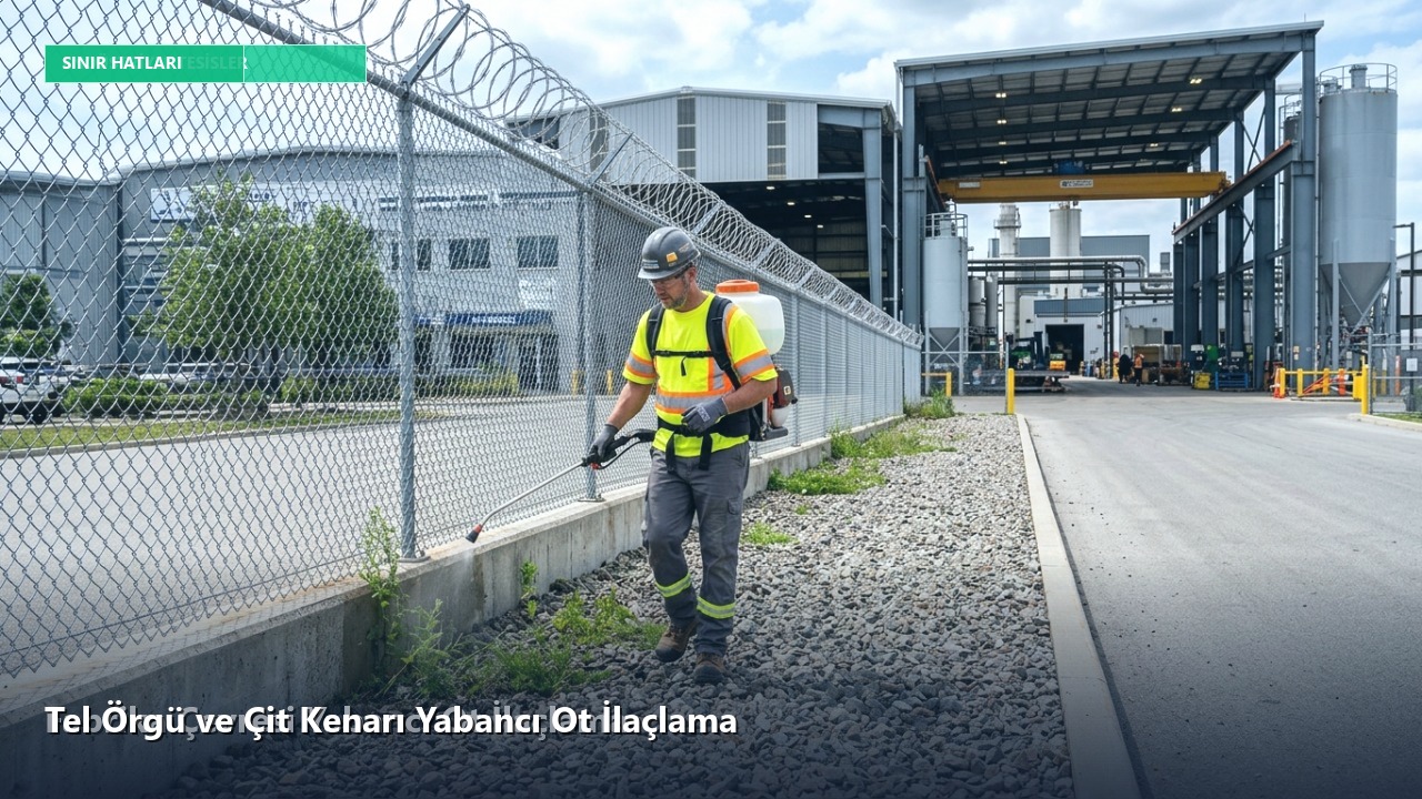 Tel Örgü ve Çit Kenarı Yabancı Ot İlaçlama